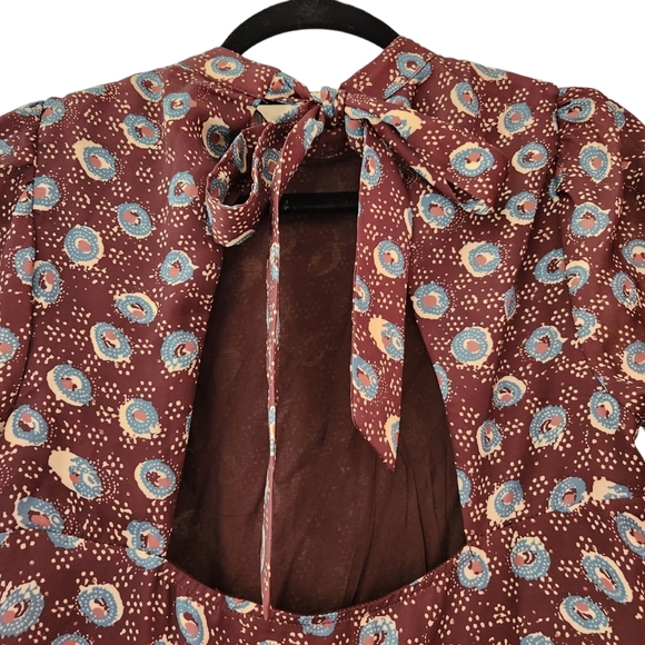 FREE PEOPLE NWT Coffee Break XS Mini Dress, Floral print, Bohemian Festi… - Picture 2 of 4